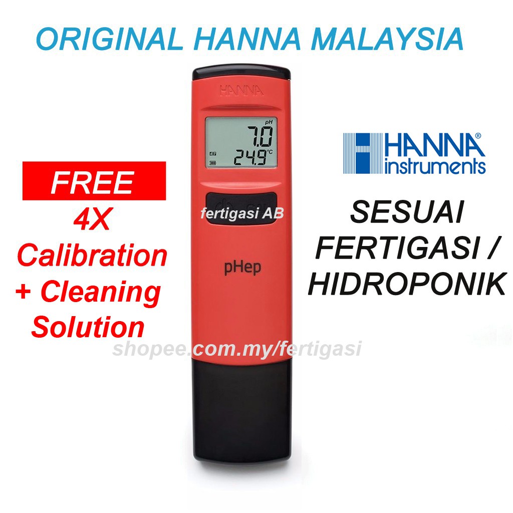 Hanna pH meter tester HI98107 Hanna Instruments Waterproof Pocket pH