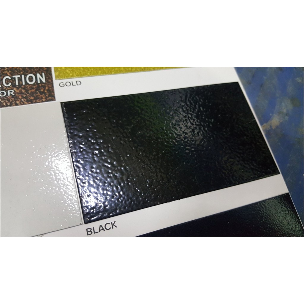 BLACK ( 1L ) HAMMERED PAINT ( HEAVY DUTY ) smooth Finish Direct to Rust Metal Paint Hammerite