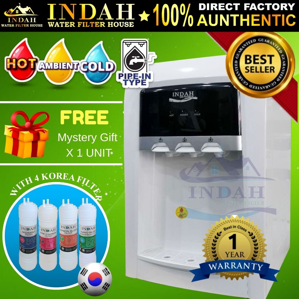 INDAH Mild Alkaline Water Dispenser Hot Normal Cold Model 1063 / Yamda