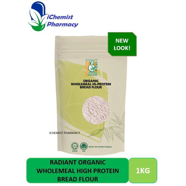 RADIANT ORGANIC WHOLEMEAL HIGH PROTEIN BREAD FLOUR 1KG Shopee Malaysia