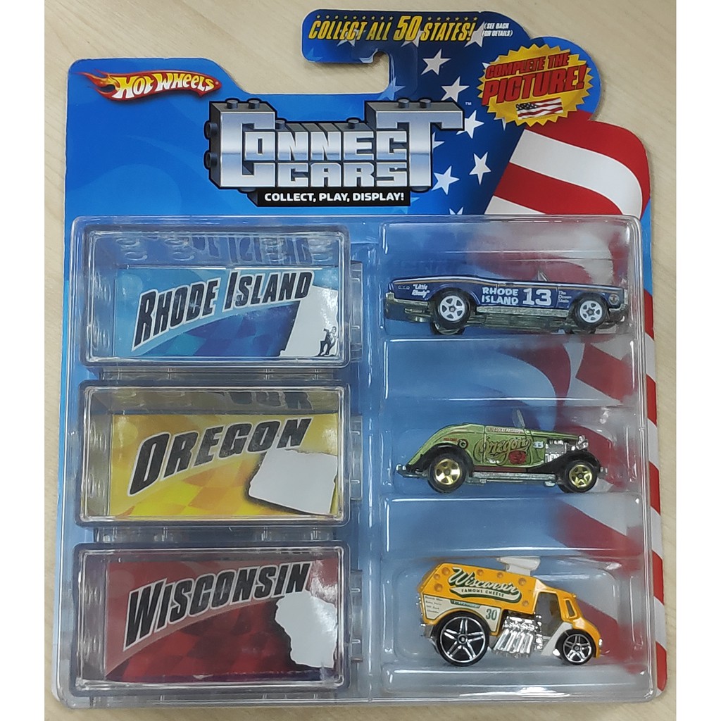 Hot Wheels Connect Cars [3Pack 50 States 1967 Pontiac GTO Convertible