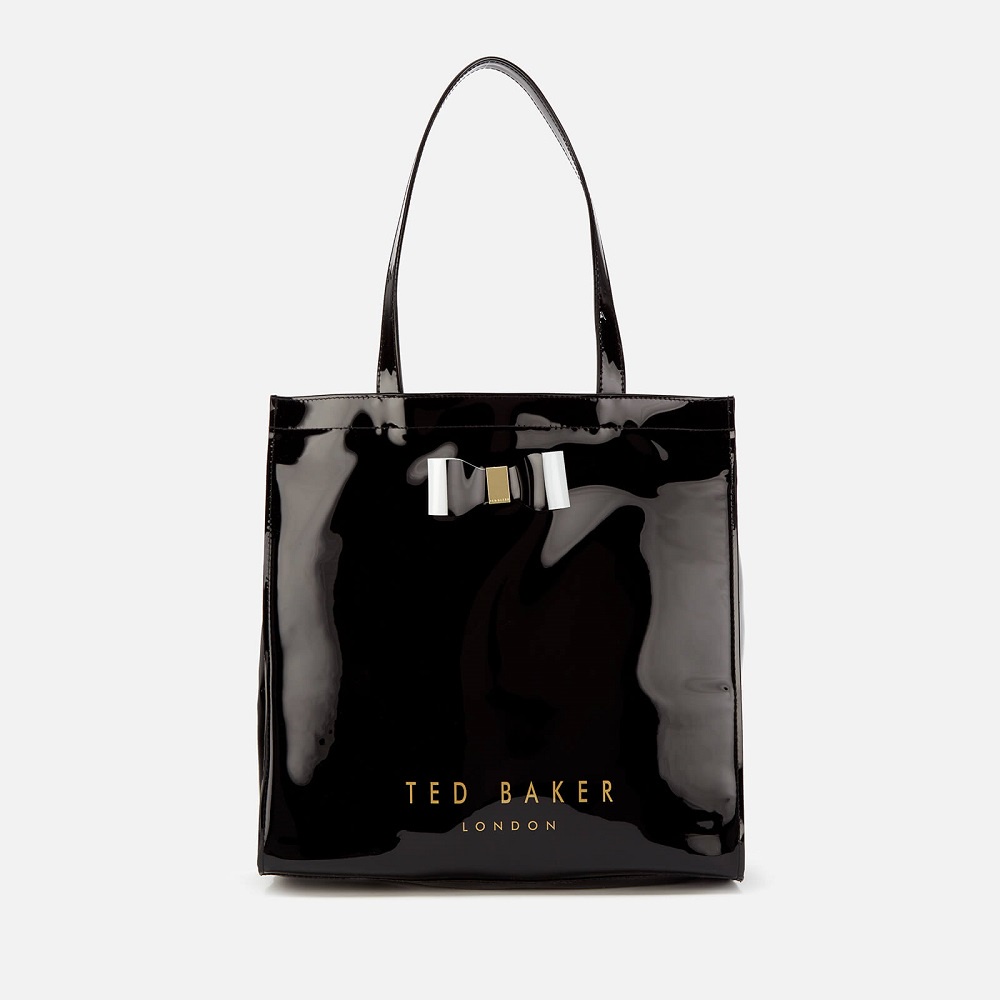 Authentic Ted Baker's Sofcon Soft Jelly Shopping Large Bag Black