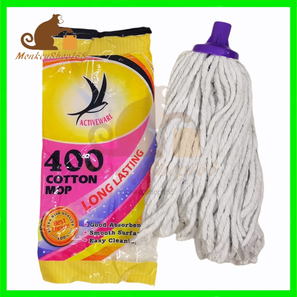 Super Absorbent Mop Head / White Cotton Mop Head Only / Kepala Mop