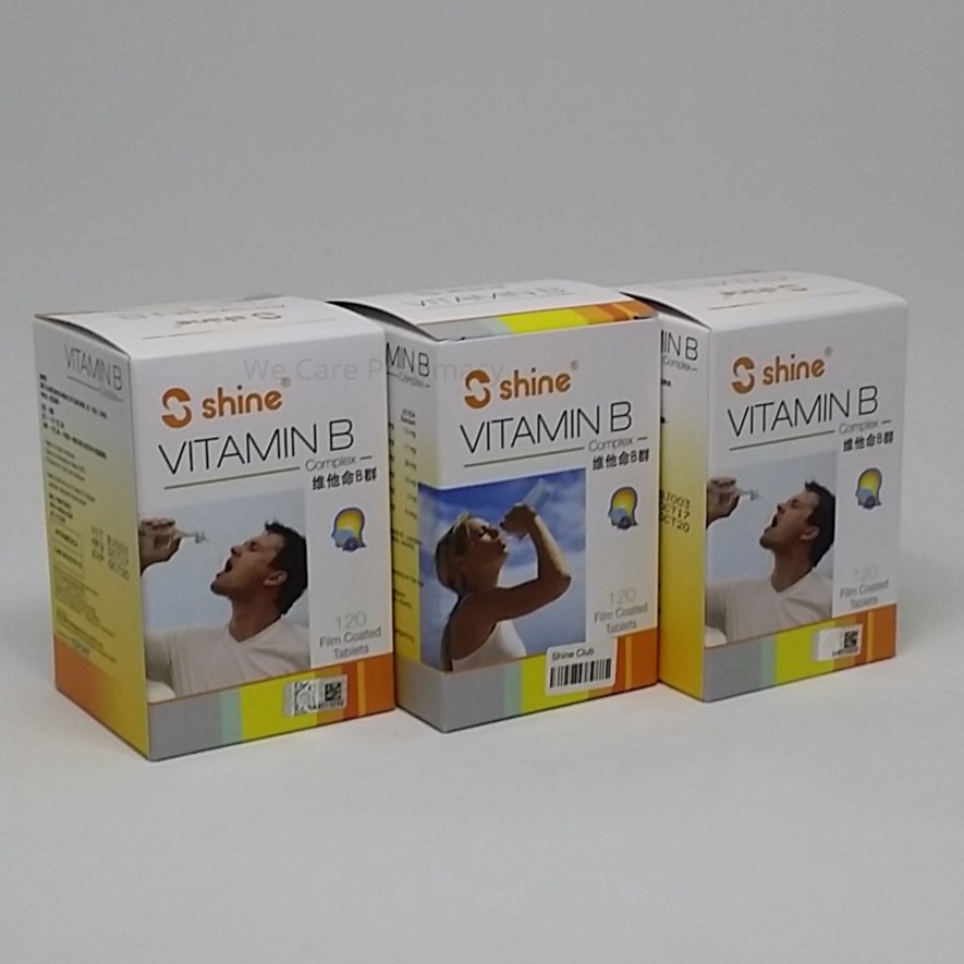 Shine Vitamin B Complex Film Coated Tablets 3x120's Shopee Malaysia
