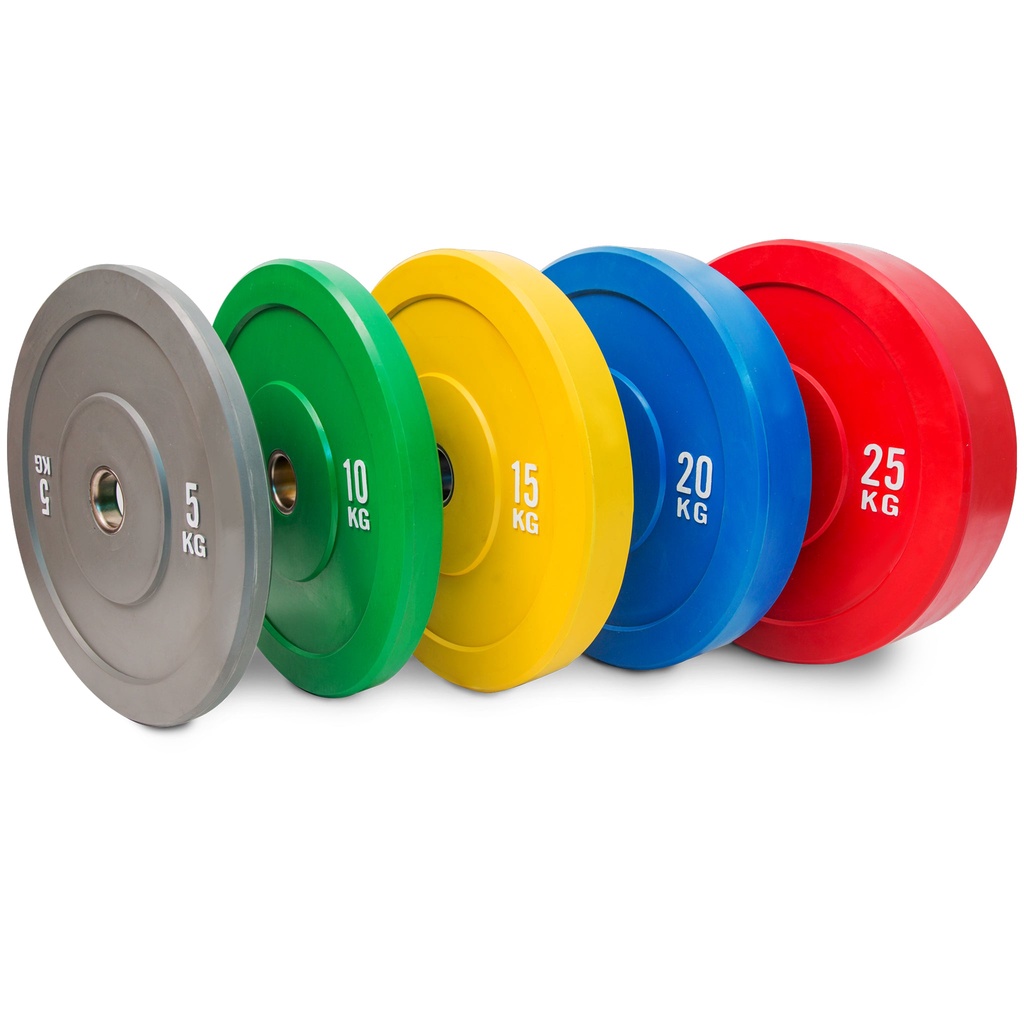 Ready stock Premium Olympic Barbell Bumper Weight Plate Plates set one