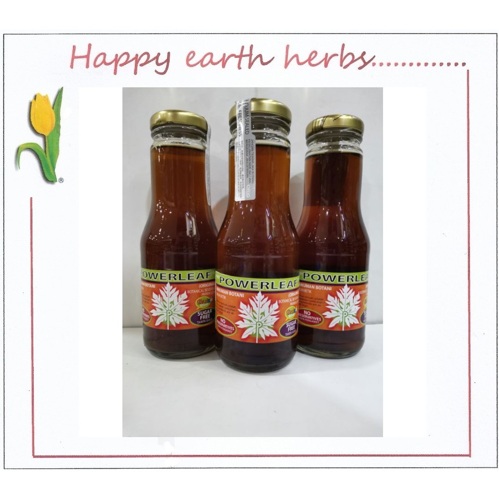 POWERLEAF Papaya Leaf Juice 250ml ORiG Pati Daun Betik Shopee Malaysia