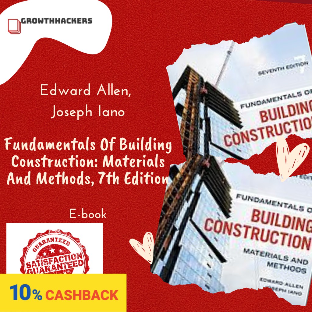 Fundamentals Of Building Construction Materials And Methods, 7th Edition Ebook PDF Shopee