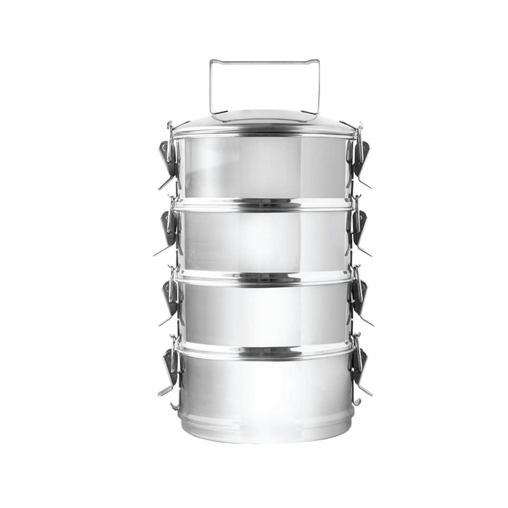 Home+Plus Stainless Steel Tiffin Carrier 16cm MultiTier Takeaway Food
