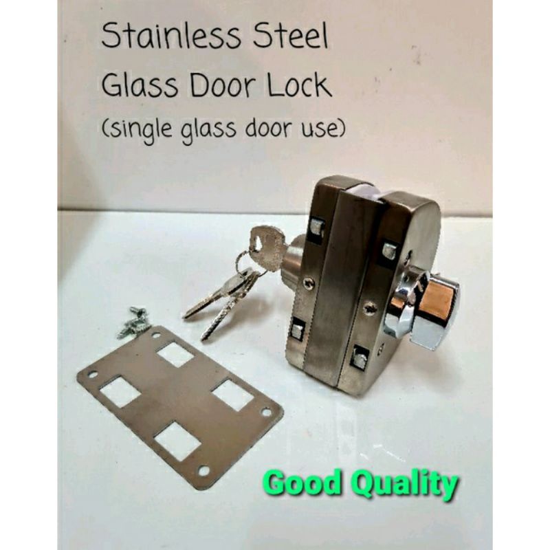 Glass Door Lock with Key and Turn Snip/Tempered Glass Locksrt/No