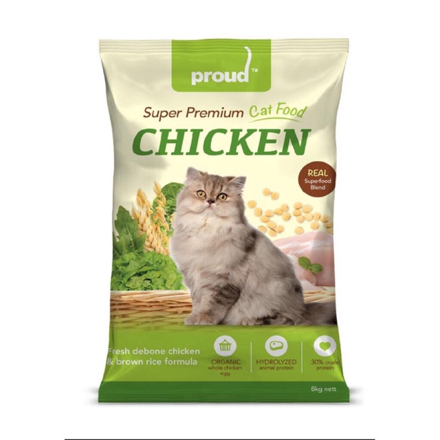 Proud super premium cat food CHICKEN 8kg Shopee Malaysia