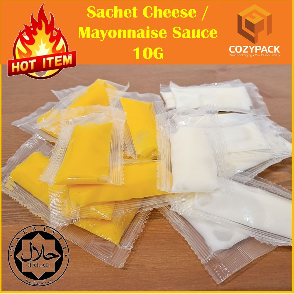 🔥Ready Stock🔥 Cheese & Mayonnaise Sauce Sachets/ Sos Keju & Mayo Packet