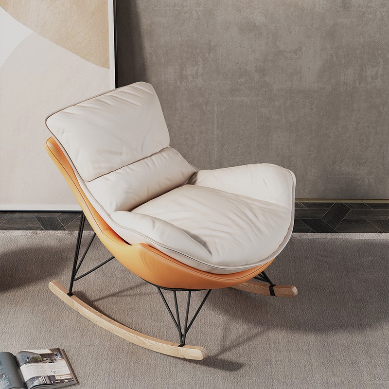 Light luxury rocking chair Nordic balcony lounge chair lazy lunch break