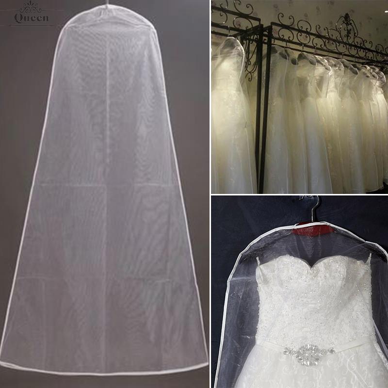 Bridal Gown Wedding Dress Storage Bag Breathable Clear Garment Dust Proof Cover Shopee Malaysia