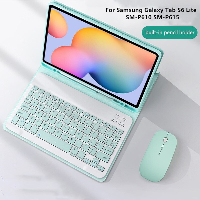 Tablet Keyboard Case for Samsung Galaxy Tab S6 Lite 10.4 SMP610 P615