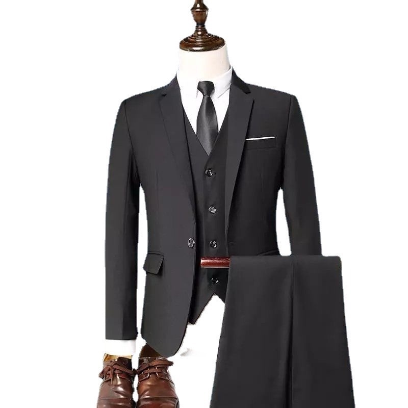 Local Delivery Men's Suit Set ThreePiece Suit Slim Fit Business Suit