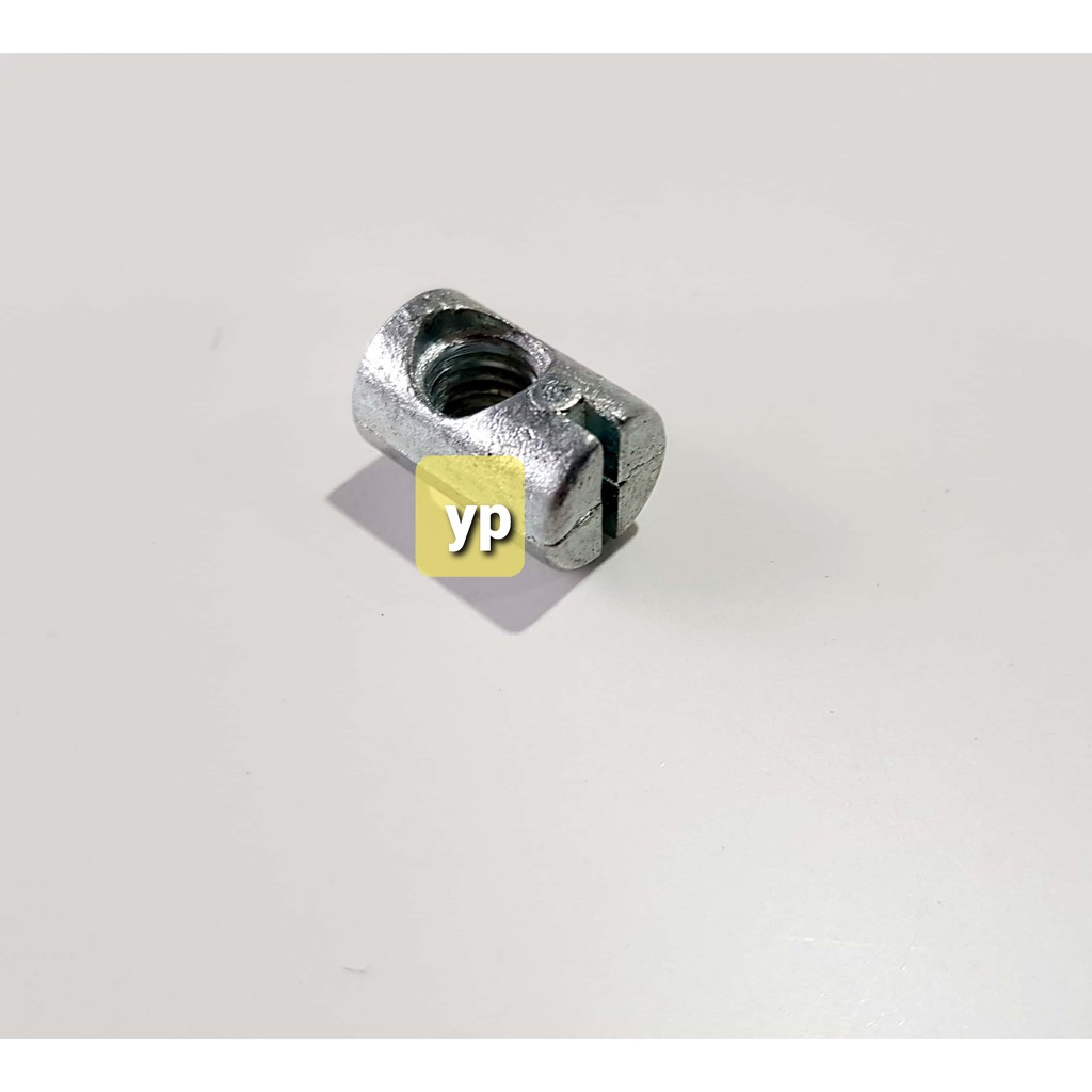 JCBC wood mild steel barrel nut / furniture barrette nut M8 x 18 mm /10