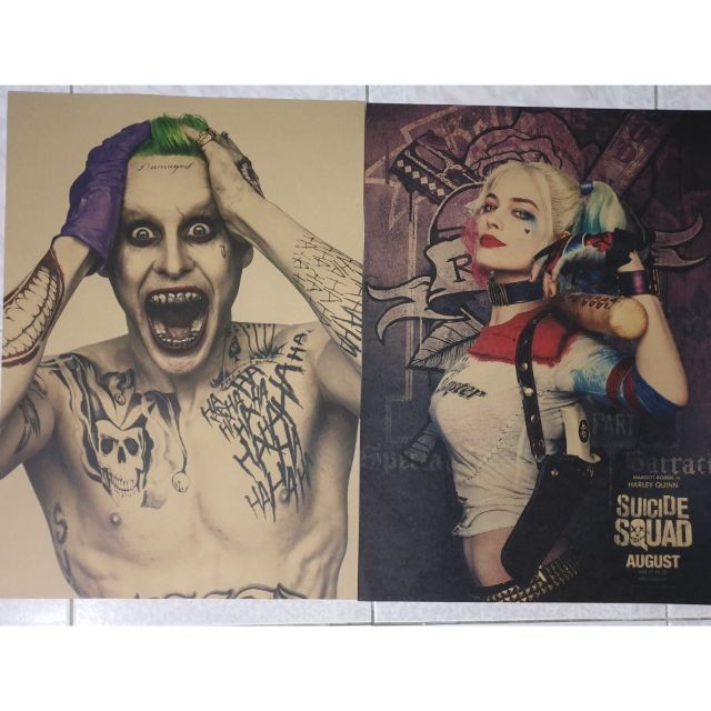 (Ready stock!!!) DC comic poster Joker & Harley poster Shopee Malaysia
