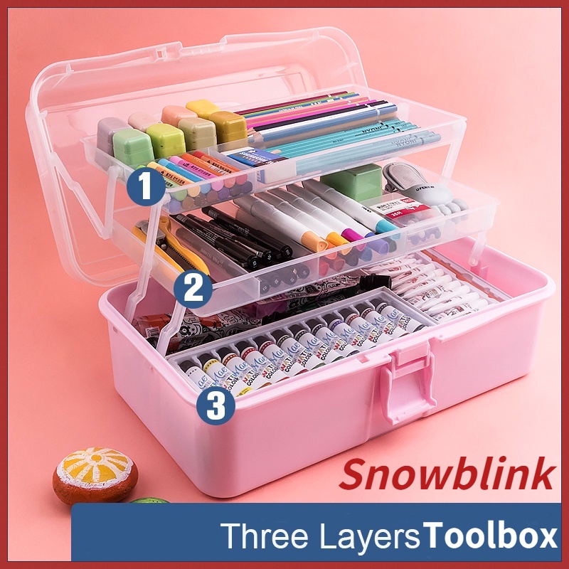 Painting Toolbox Art Storage Box Painting Tools Organizer Multipurpose