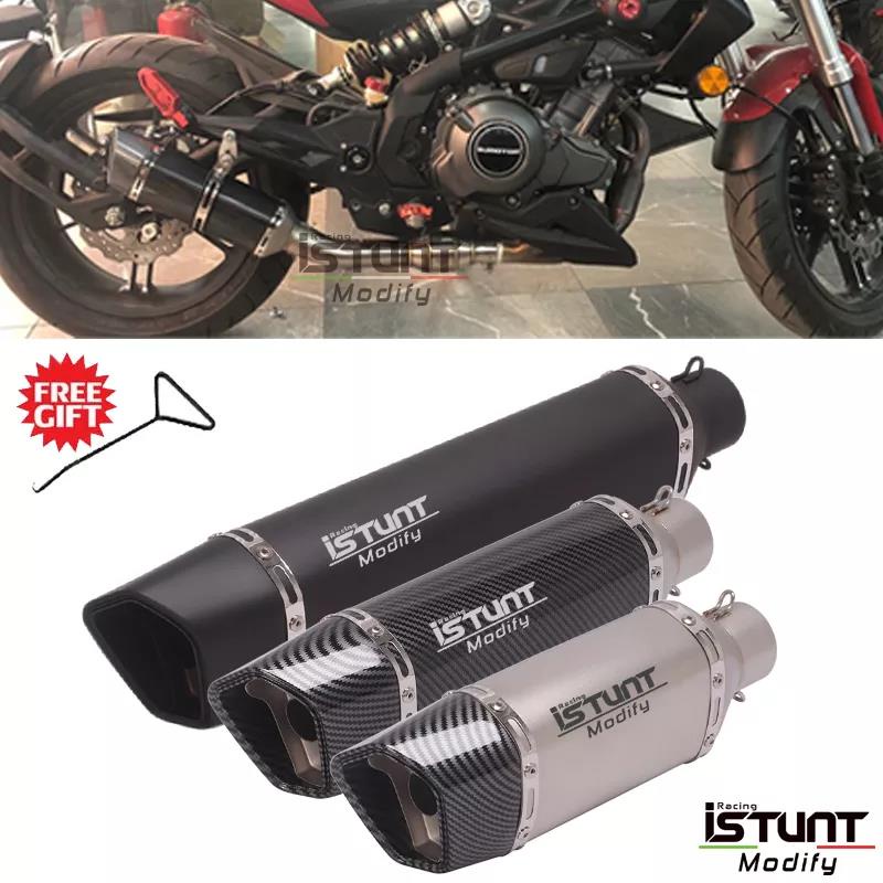 iSTUNT 3651MM Universal Motorcycle Exhaust Pipe Muffler For nmax FZ1