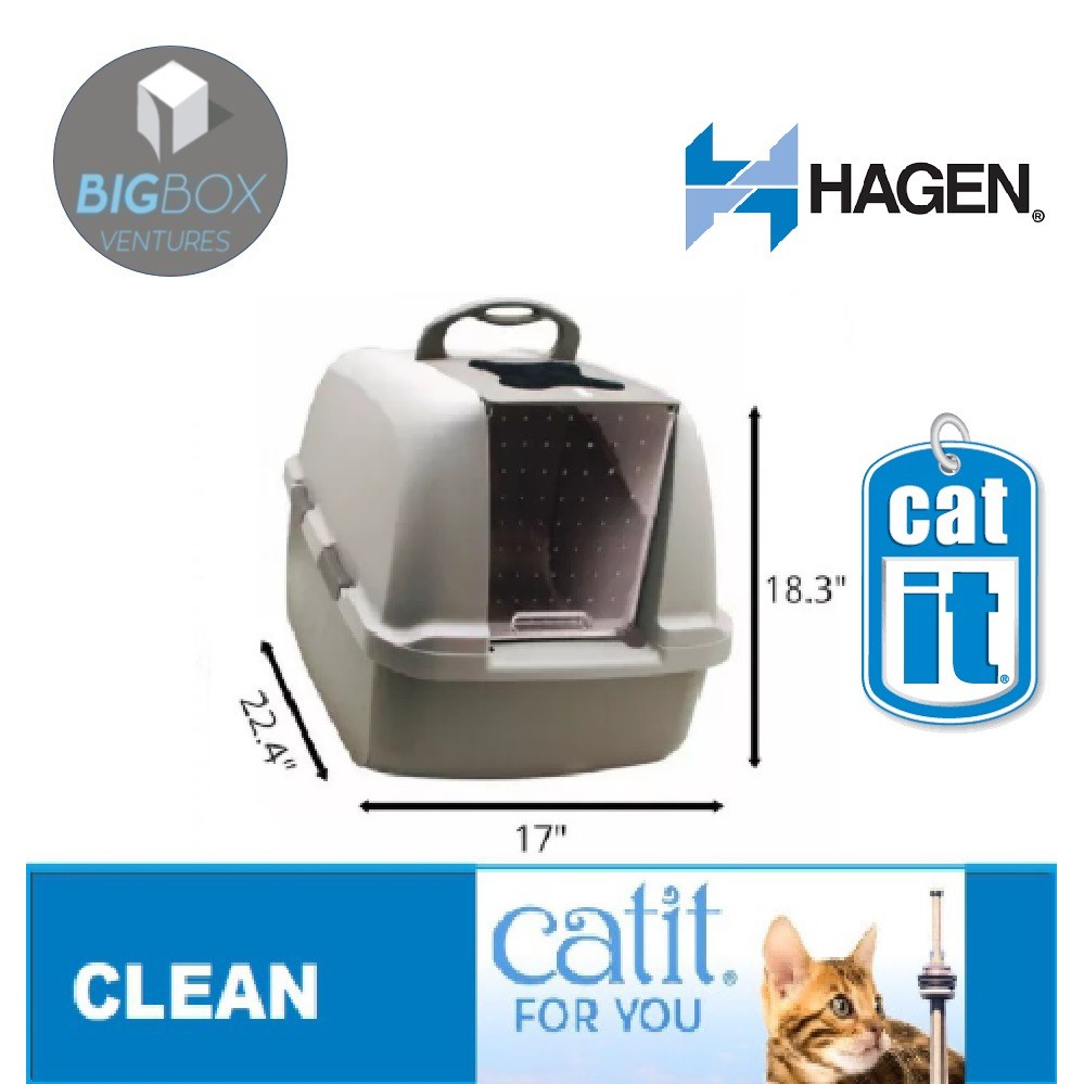 Sangkar Bekas Pasir Kucing Bertutup Catit Jumbo Hooded Cat Litter Pan