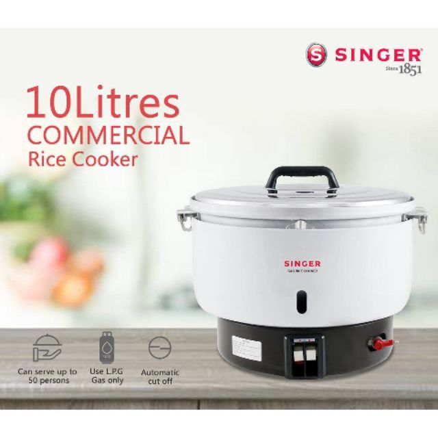 SINGER GR101 Commercial Gas Rice Cooker 10L Shopee Malaysia