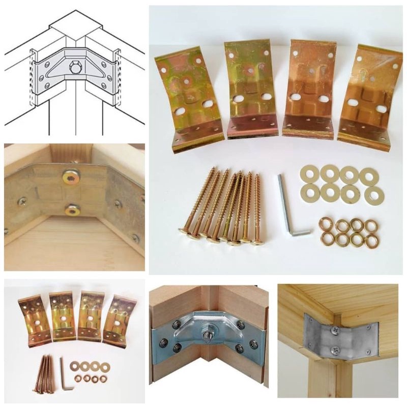 Corner Brackets Joint Fixed Fasteners Connector Corner Bracket Code