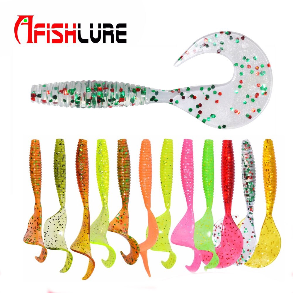 Fishing lure 70mm (2.75 '') 2g Soft lure silicone fly 10 pieces Soft