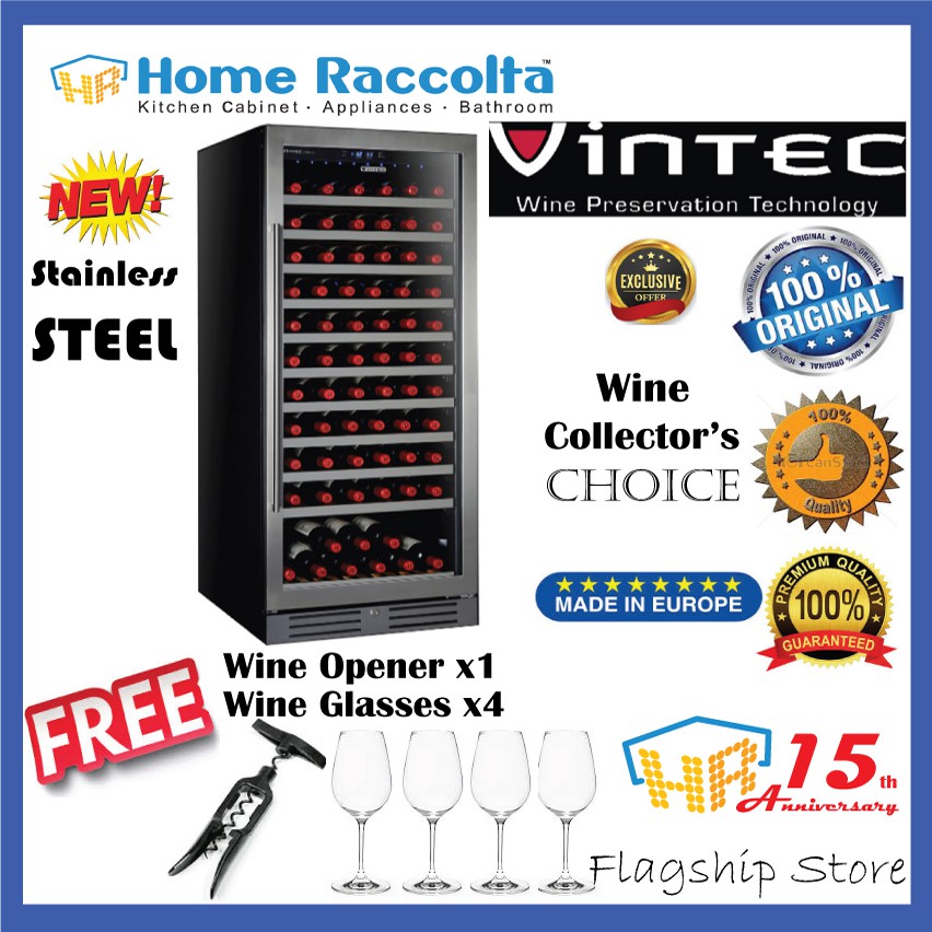 Vintec Wine Chiller VWD154SSAX VINTEC Wine Cellar Wine Storage