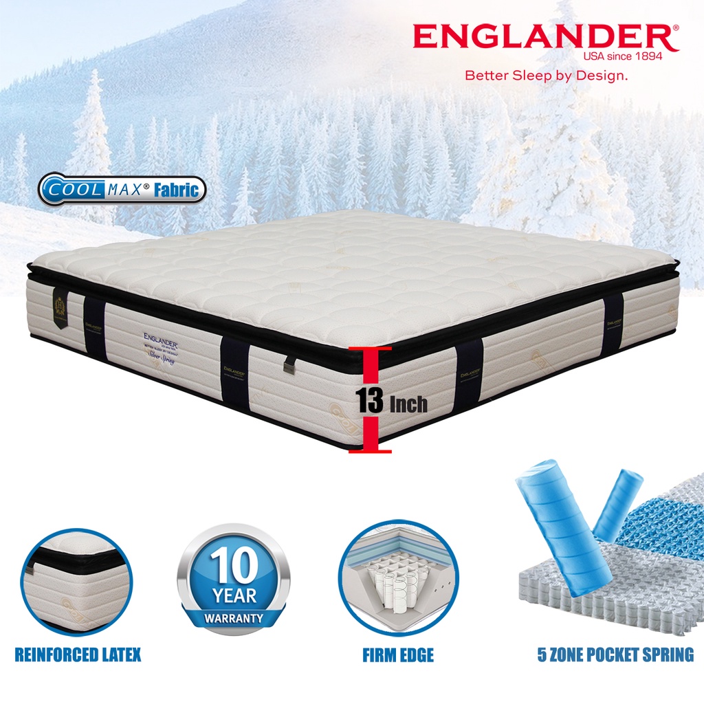 Englander Silver Spring Mattress + Exclusive FREE GIFT Shopee Malaysia