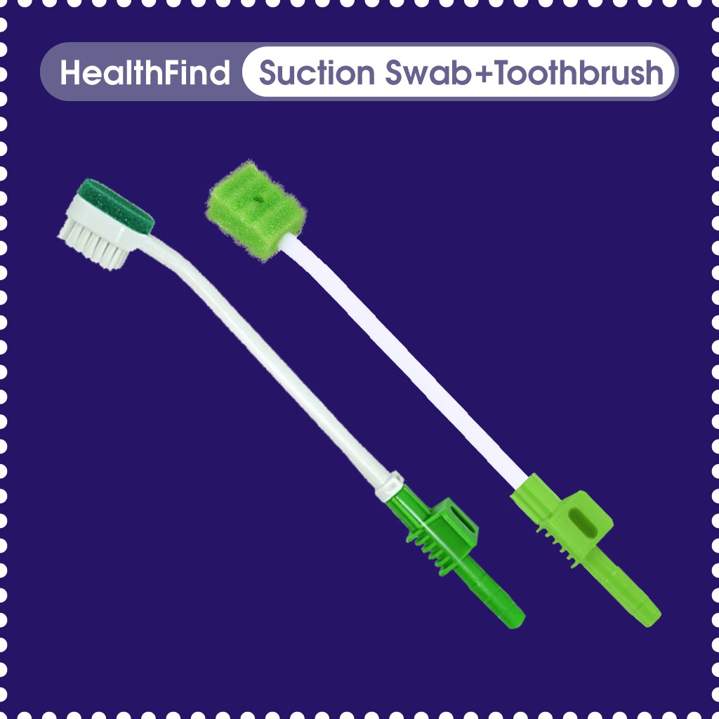 HealthFind Suction Toothbrush Suction Swabs Single Use for Oral Care