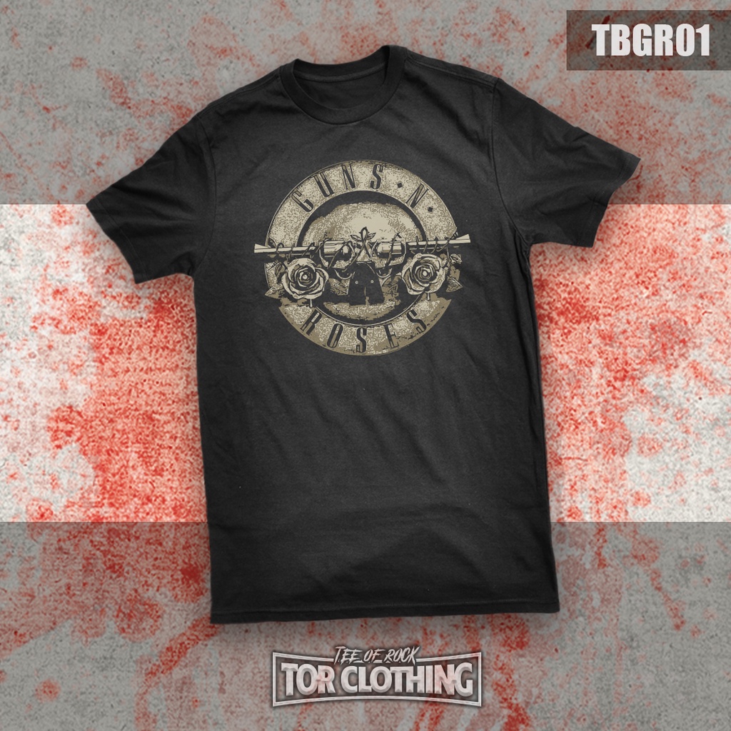 (Ready Stock) Tshirt Gun N Roses Classic Logo Band Rock TBGR01