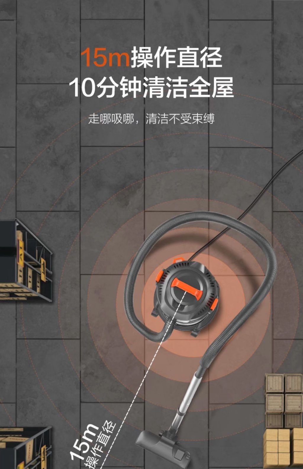 YILI 1200W 12L 15L Wet Dry Blower 3In1 Mop Mites Vacuum Cleaner Khind