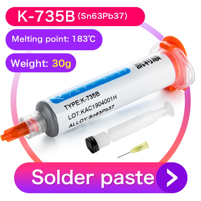 Solder Paste Sn63Pb37 Solder Paste SMD BGA IC PCB Needle Tube Solder Paste Solder Paste