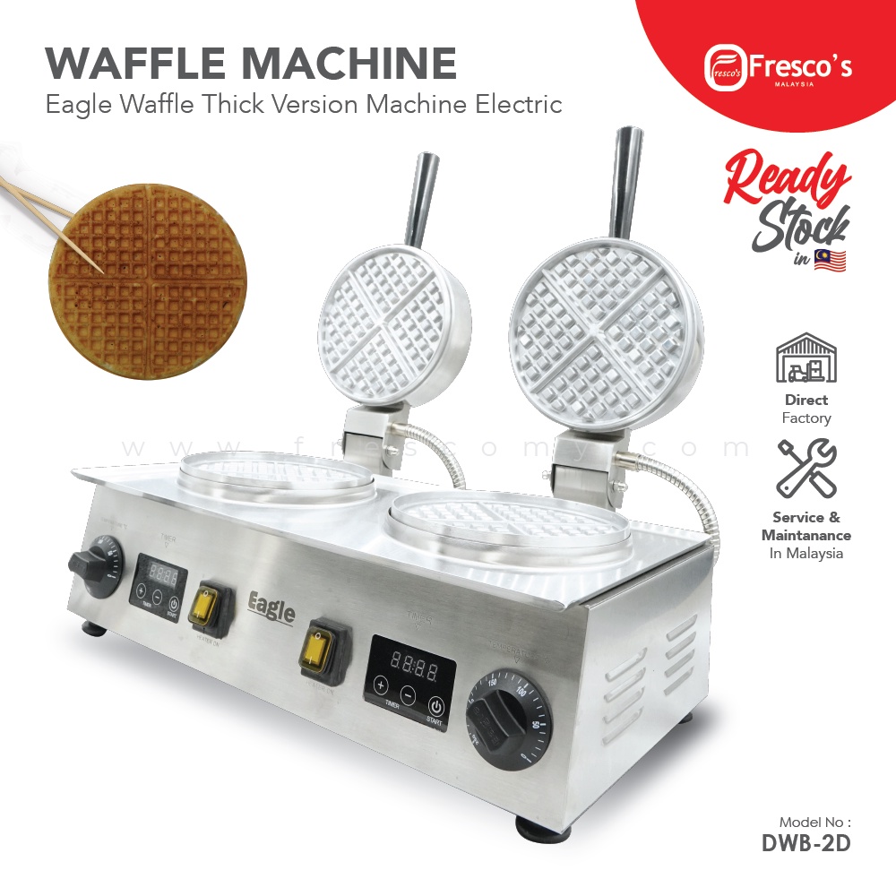New model Digital Timer Eagle Waffle Machine Eagle Waffle Double Thick