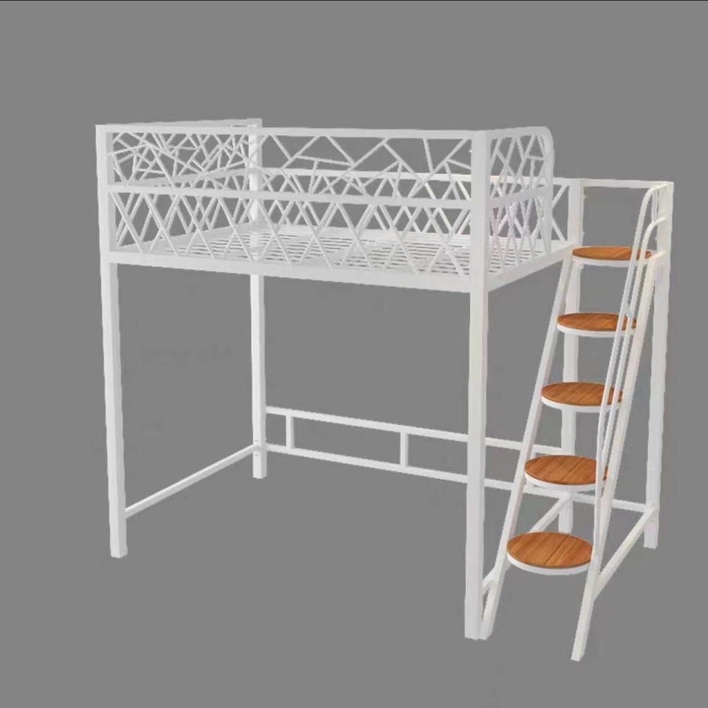 Elevated bed bed under table simple up and down bed small apartment