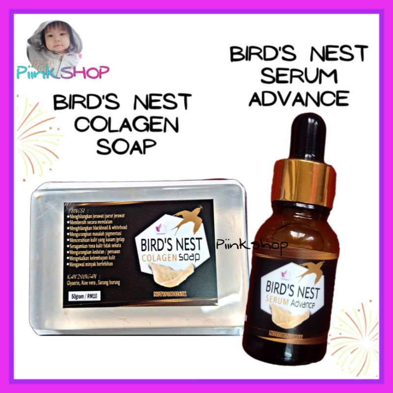 Birds Nest Colagen Soap Birds Nest Serum Advance Birds Nest Serum