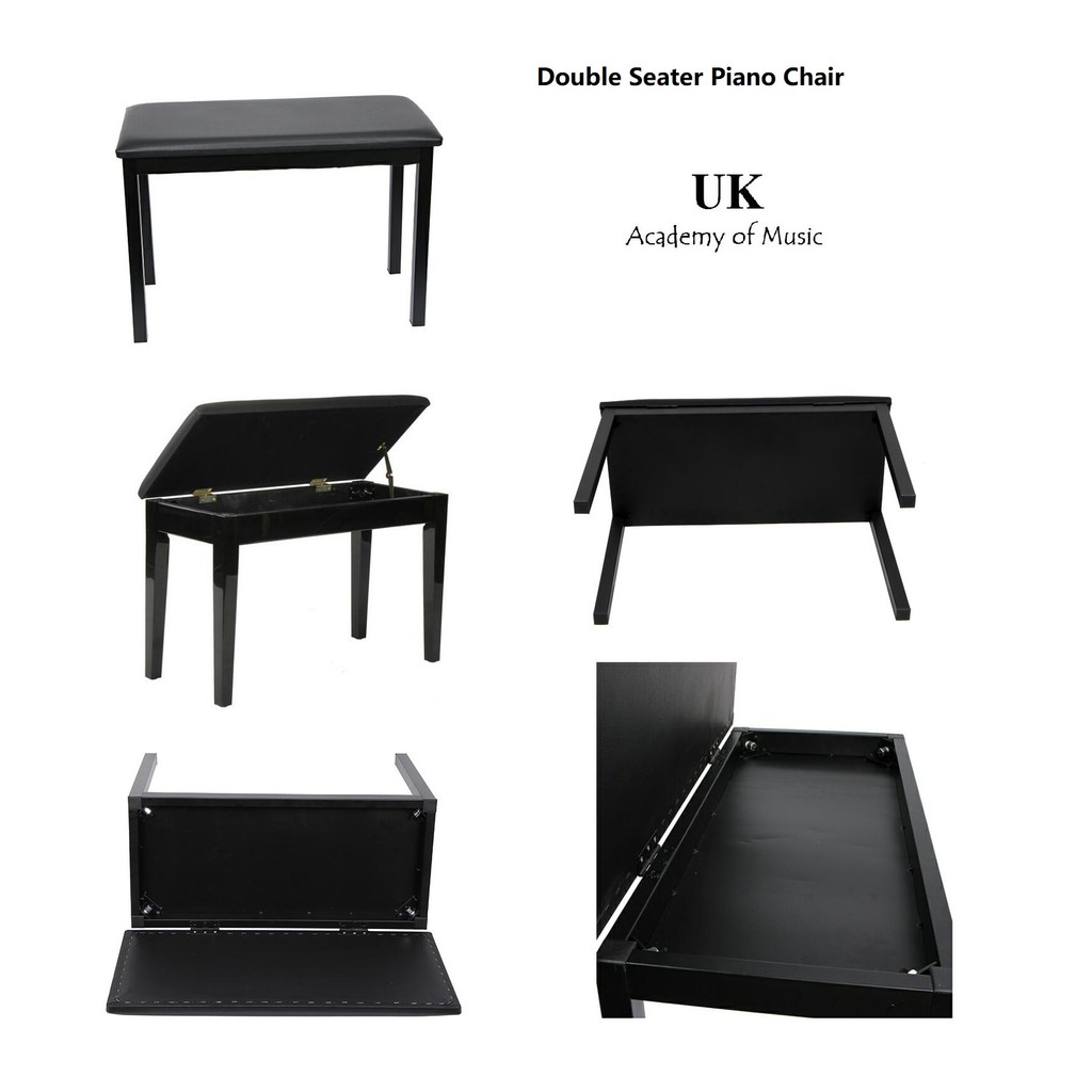 UK Two Seater Metal Modern Keyboard Piano Bench / Piano Chair / Piano