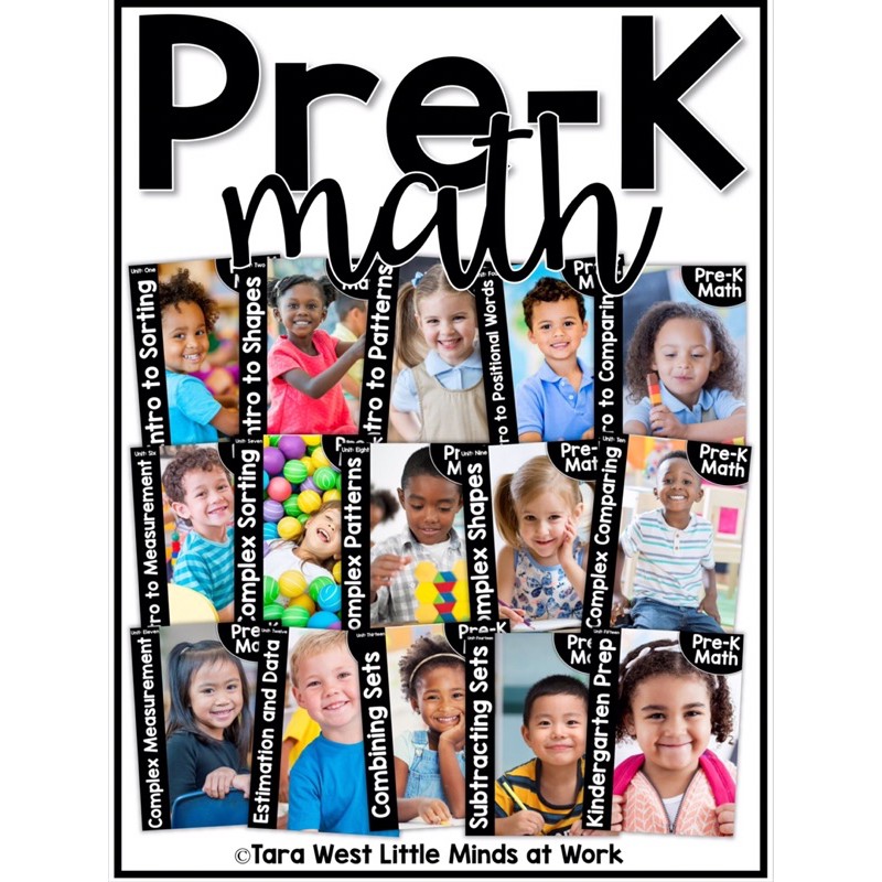 📖Printable 📖PreK Math (Preschool Math) Curriculum Units Homeschool