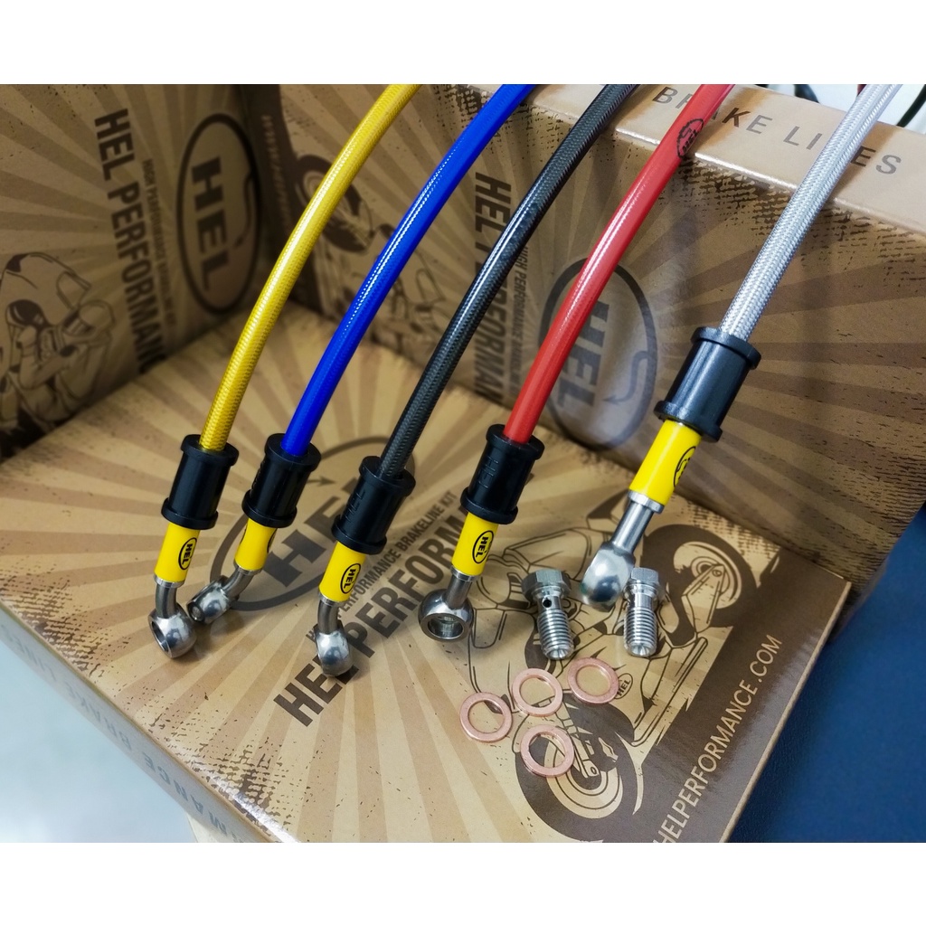 100 Original Genuine Hel Racing Brake Hose Performance Y15ZR Y16ZR