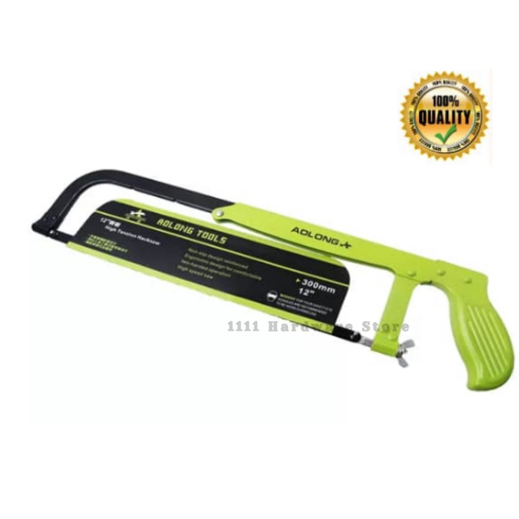 HIGH QUALITY HACKSAW FRAME SET C/W BLADE / HACKSAW HANDLE / 12