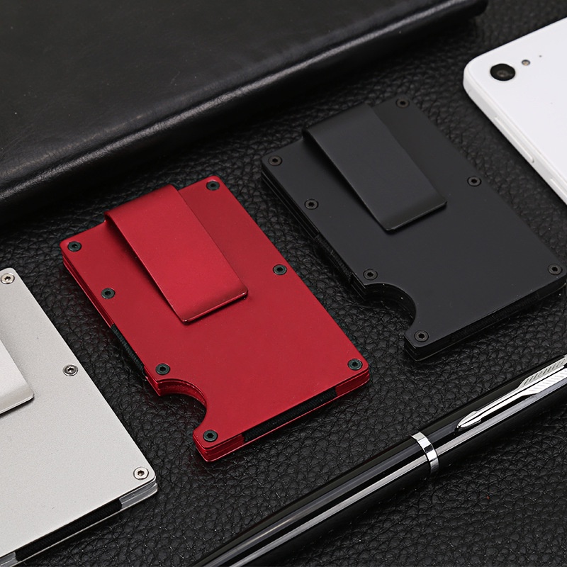 HYX Aluminum Slim Wallet Card Case RFID Blocking Bank Credit Card
