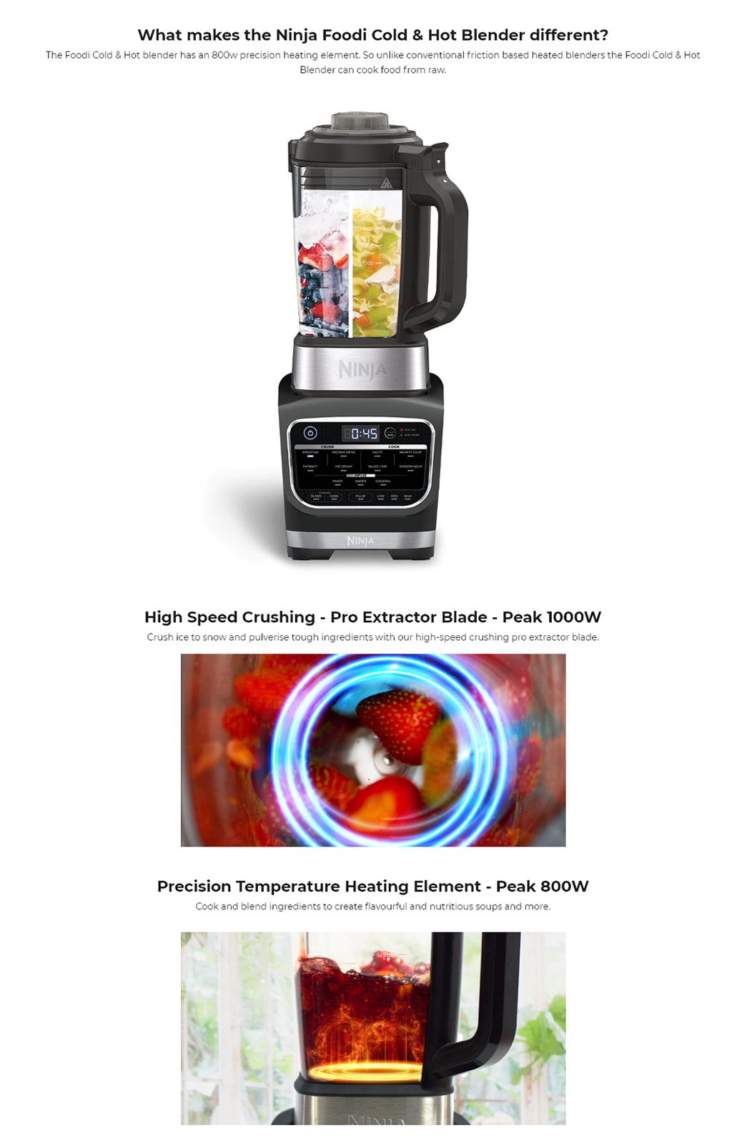 Ninja Foodi Cold & Hot Blender (1000W) HB150 ESH Shopee Malaysia