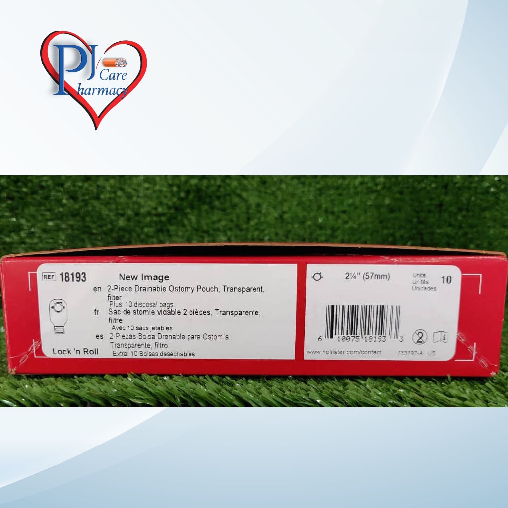 18193 Hollister Drainable Ostomy Pouch with AF300 Filter Lock N' Roll