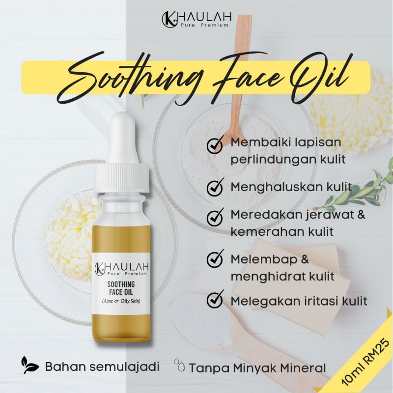 khaulah face oil 10ml (acne skin) Shopee Malaysia