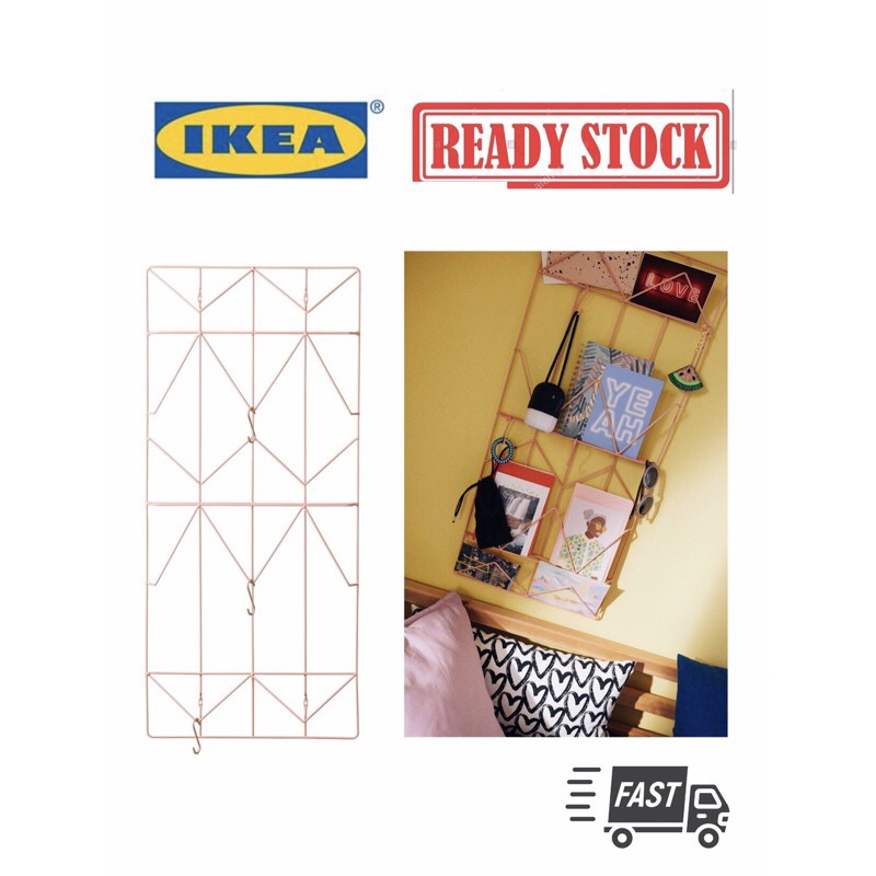 IKEA KVICKSUND memo board/papan memo/pengantung memo/mazagine/bookshelf