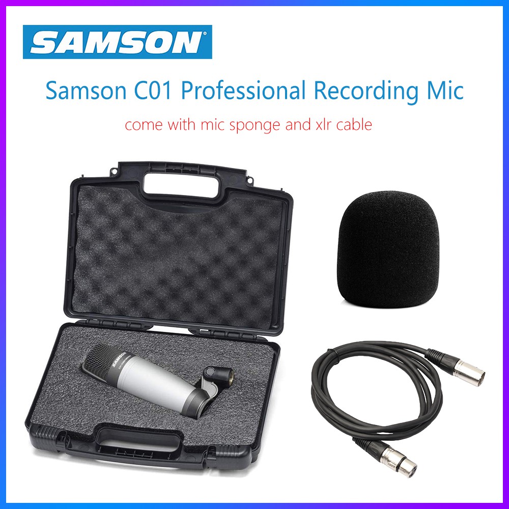 Original SAMSON C01 Condenser Microphone for Recording Vocals, Acoustic