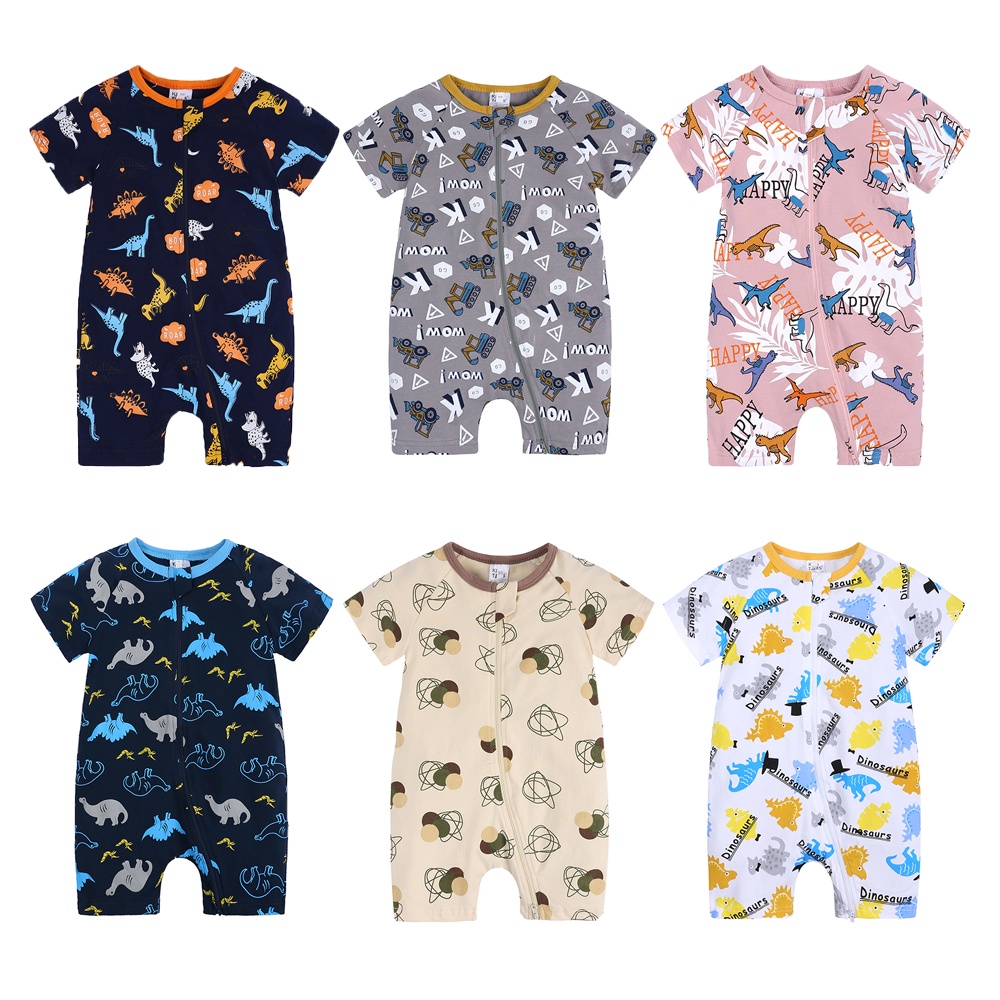 036 Months Summer Baby Boy Girl Clothes OnePiece Toddler Rompers Kids