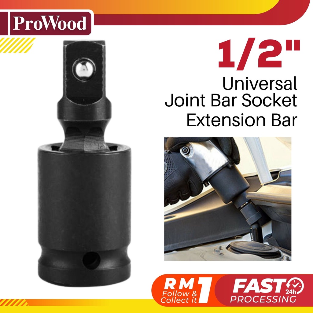 1/2 ( 1/2 Inch ) Universal Joint Bar Socket Extension Bar Socket Impact