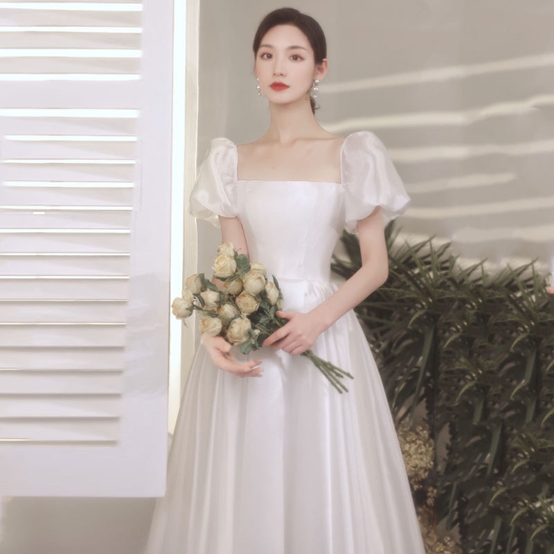 Fast Shipping French Style Mori Light Wedding Dress New Super Fairy