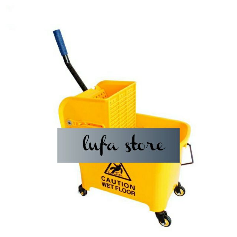 20L mop cart wringer mop pail with wheel mop bucket wheel baldi mop